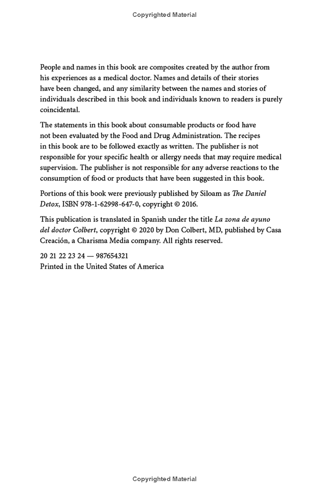 Dr. Colbert's Fasting Zone - Image 5