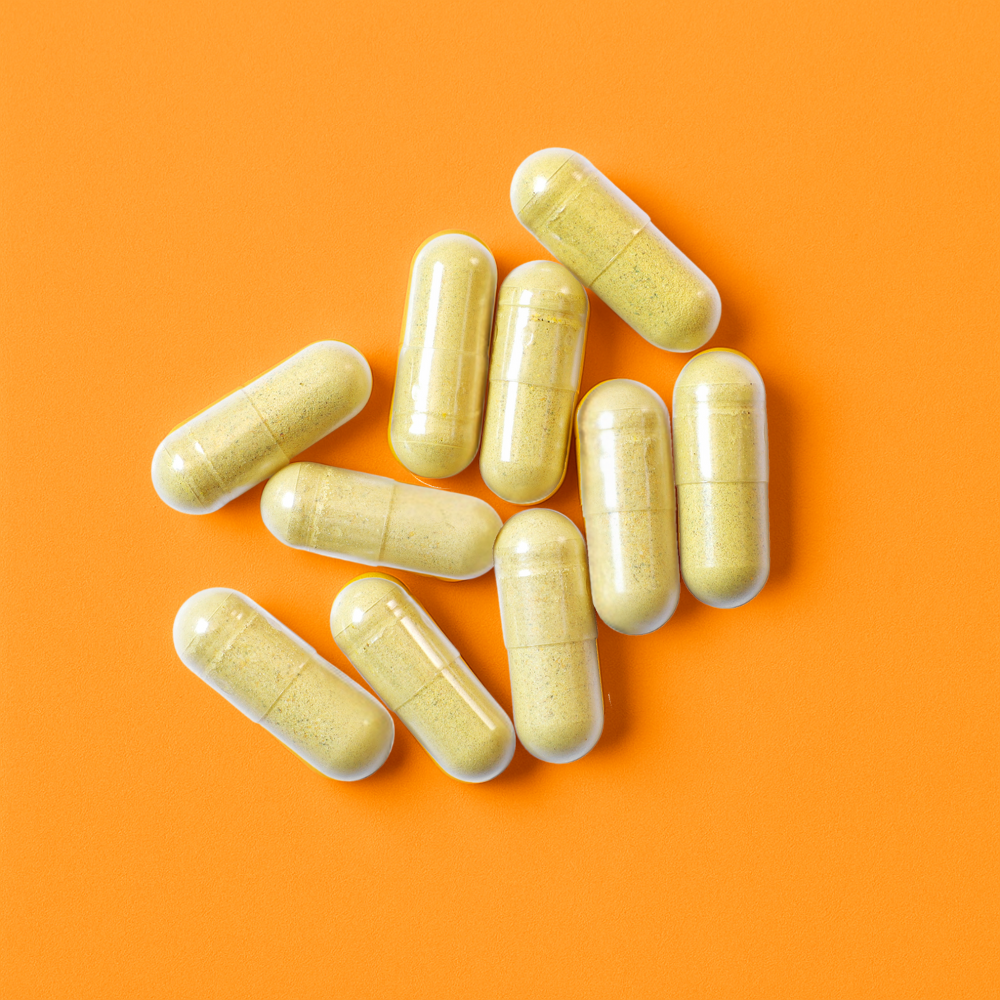 Carb Assist Capsules - orange background