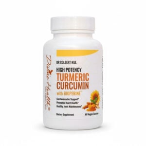 High Potency Turmeric Curcumin with BioPerine by Dr. Don Colbert, MD from Divine Health — premium antioxidant dietary supplement formulated to support healthy inflammation response, joint comfort, cardiovascular health, and enhanced nutrient absorption for overall wellness.
