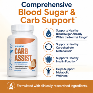 Carb Assist benefits for healthy blood sugar, carbohydrate metabolism, insulin function, and metabolic wellness