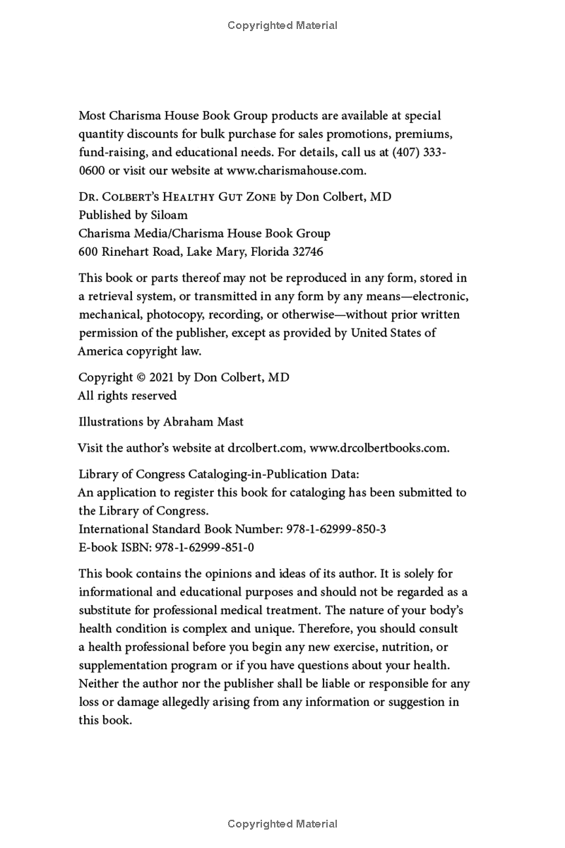 Dr. Colbert's Healthy Gut Zone (Hardcover) - Image 5