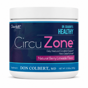Divine Health CircuZone natural berry limeade powder formulated by Dr. Don Colbert, MD for daily heart and circulation support