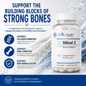 Silical 2 supplement designed to support collagen formation, bone formation and bone mineralization