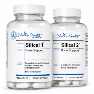 Divine Health Silical System featuring Silical 1 and Silical 2 bone support supplements