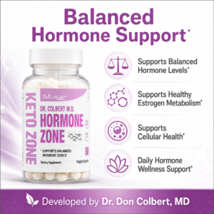 Hormone Zone supporting balanced hormone levels, healthy estrogen metabolism, cellular health, and daily wellness