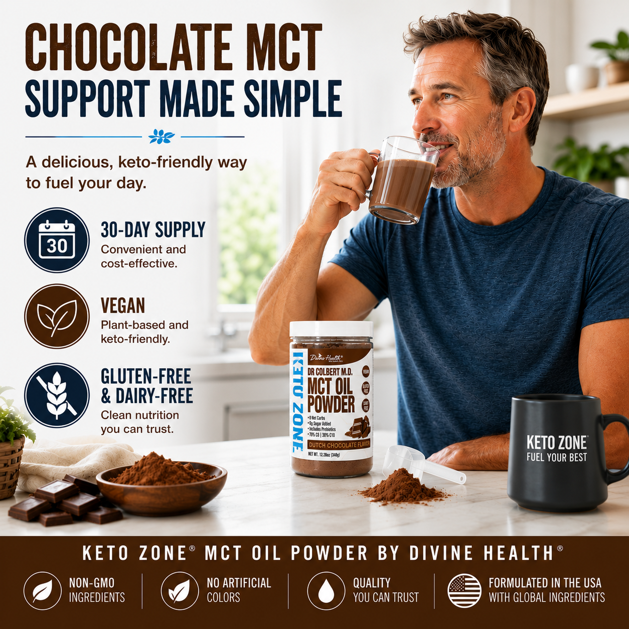 MCT Oil Powder – Good Fats for Energy | Divine Health