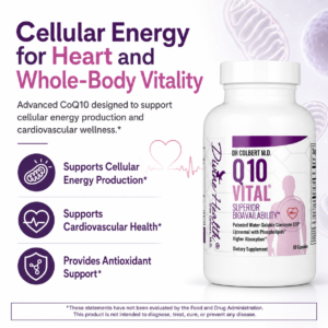 Q10 Vital CoQ10 designed to support cellular energy production, cardiovascular health and antioxidant defense