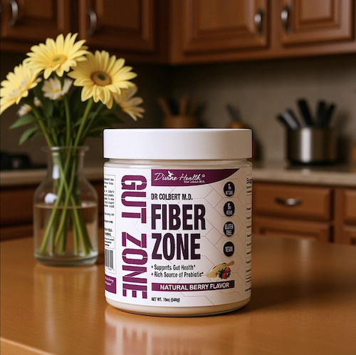 Fiber Zone Berry supplement by Dr Don Colbert MD included in the Keto Zone Complete Pack to support digestion satiety and gut health
