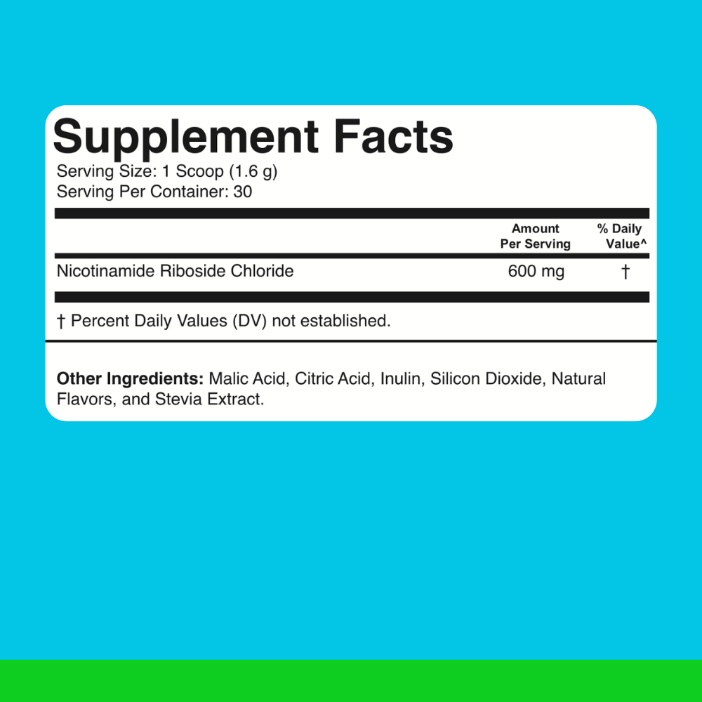 NAD+ Supplement Facts