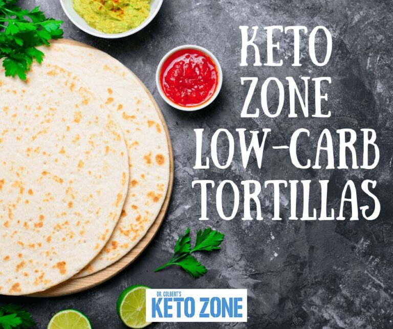 A stack of keto low carb tortillas made with almond flour and psyllium husk