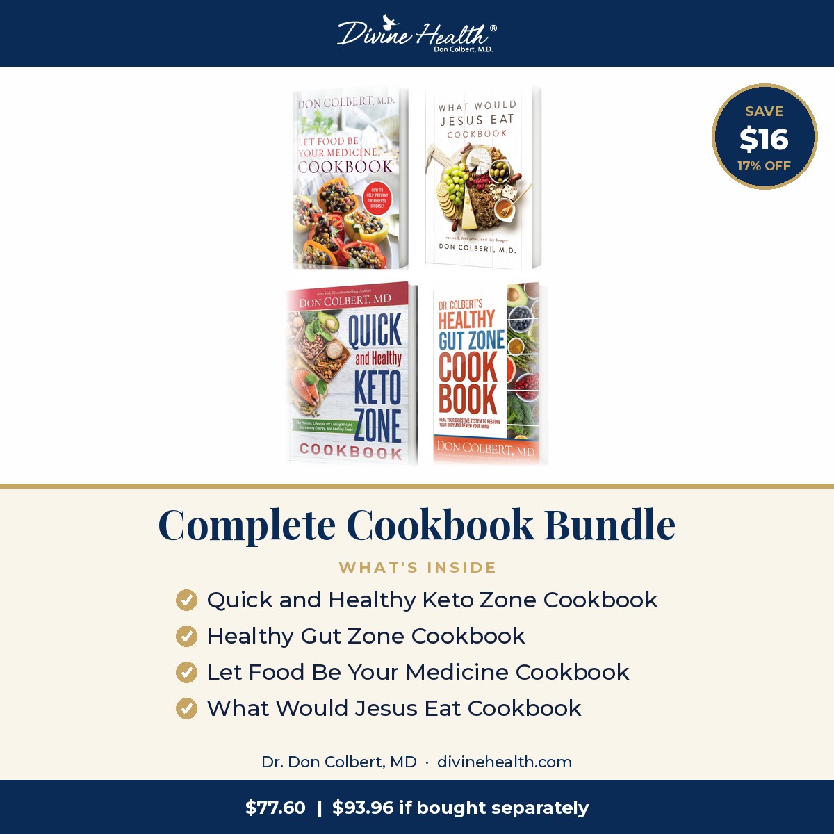 What's inside the Complete Cookbook Bundle and how much you save