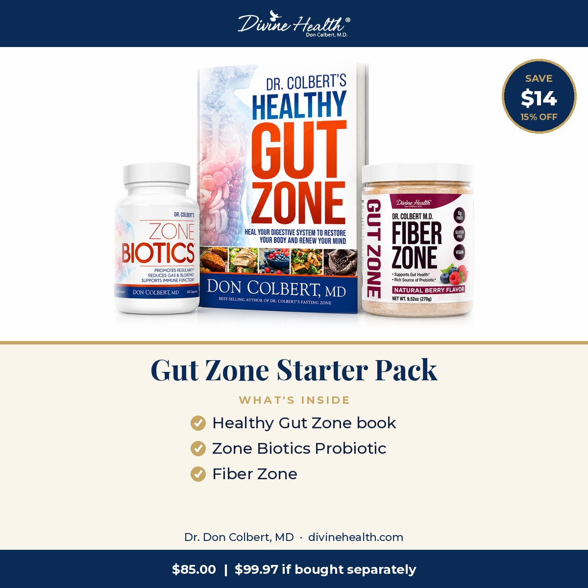 What's inside the Gut Zone Starter Pack and how much you save