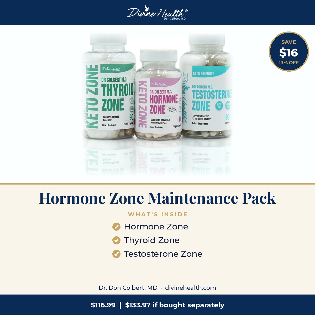 What's inside the Hormone Zone Maintenance Pack and how much you save