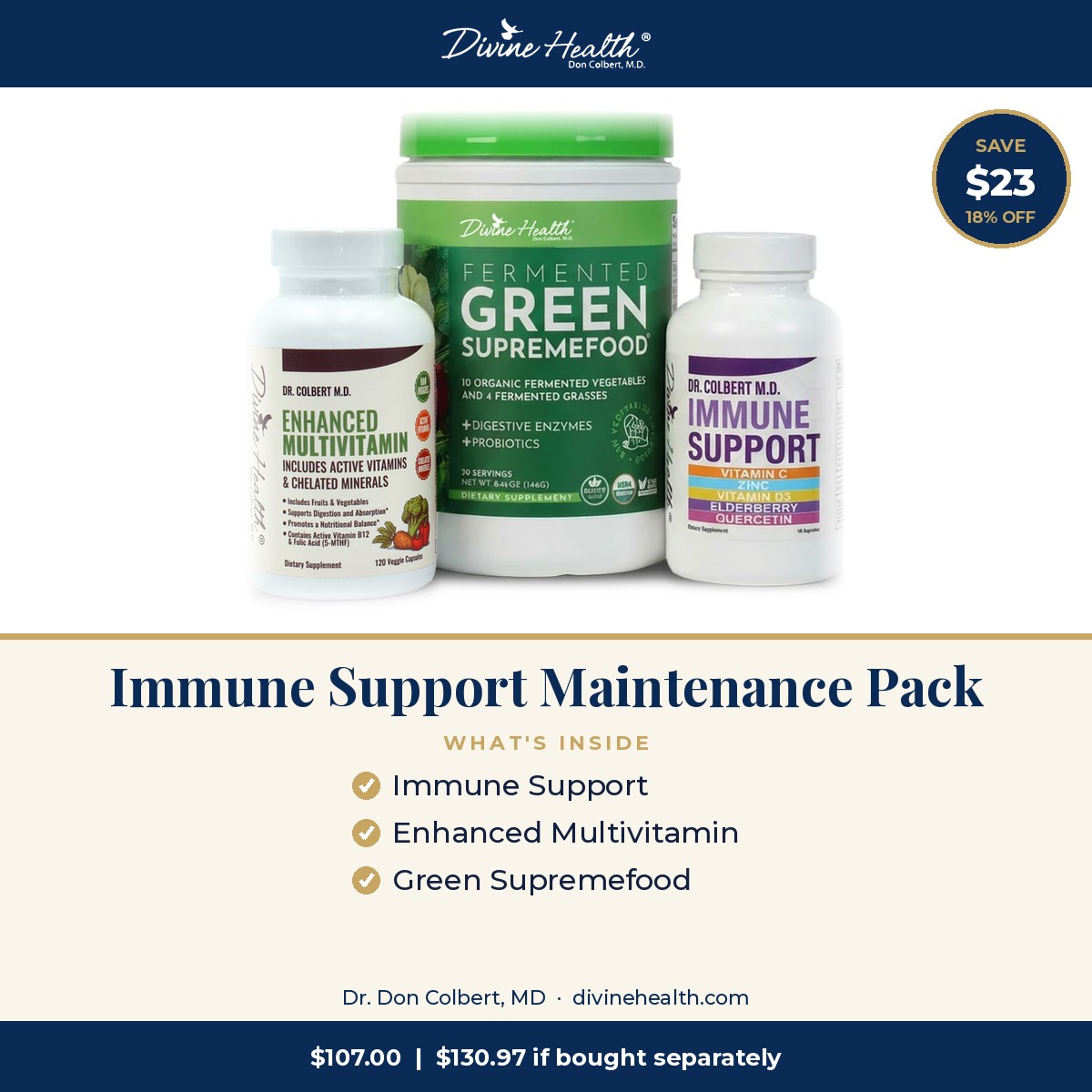 What's inside the Immune Support Maintenance Pack and how much you save