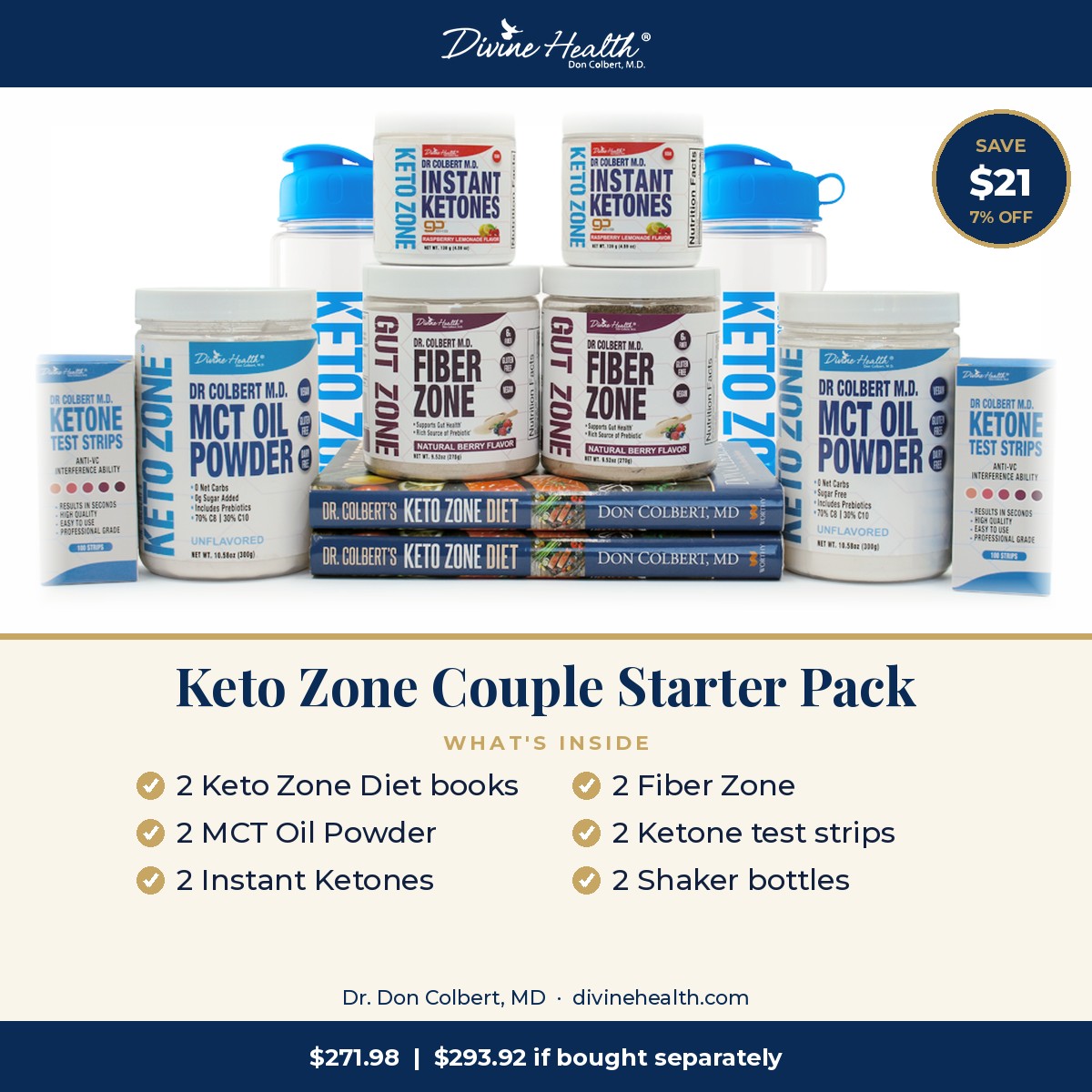 What's inside the Keto Zone Couple Starter Pack and how much you save