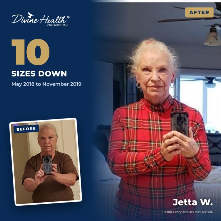Jetta W. before and after, 10 sizes down