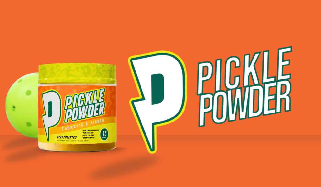 YouTube thumbnail of Pickle Powder supplement turmeric and ginger electrolytes for pickleball hydration and performance
